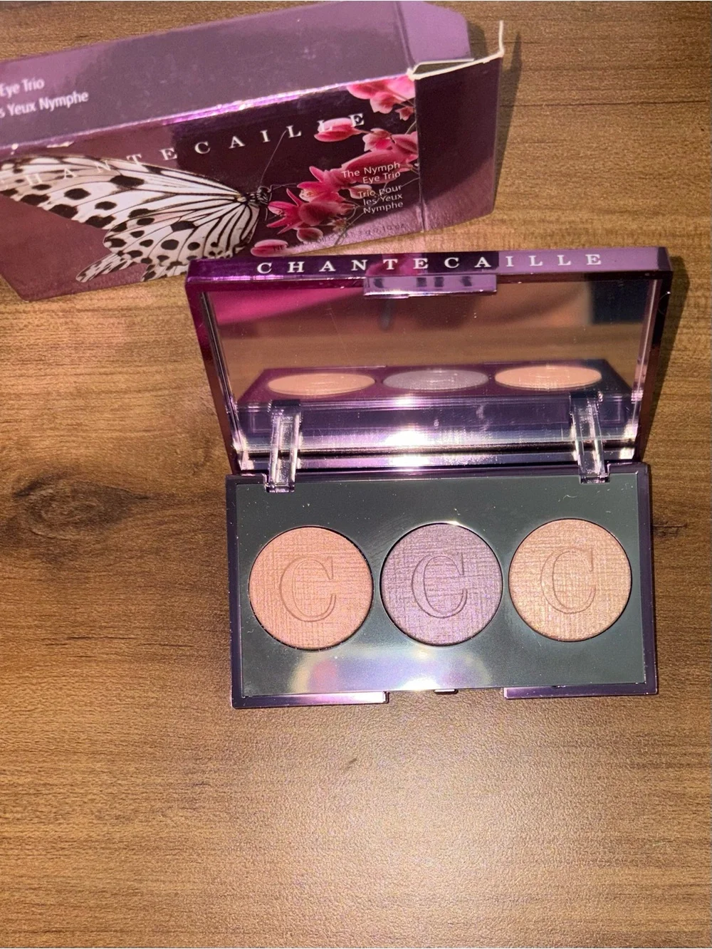 Chantecaille The Nymph Eye Trio Butterfly Eyeshadow Palette Limited MSRP $80
